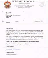 Letter from Parks